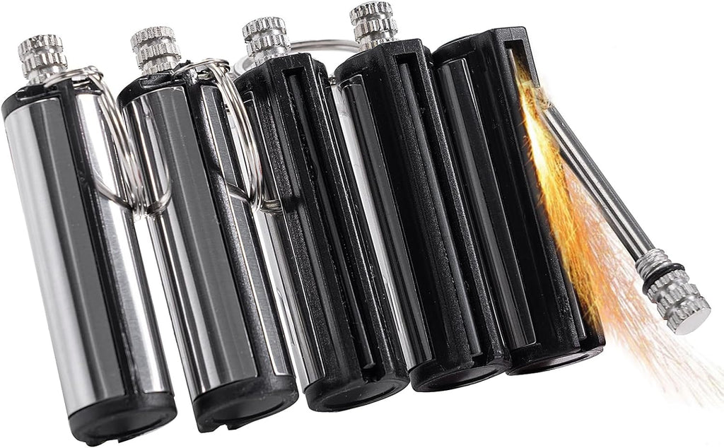 5-Pack Permanent Match Lighter - Waterproof Keychain Survival Tool for Camping, Candles & Emergency