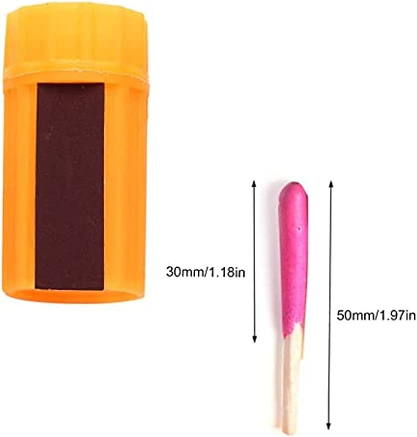 Waterproof Matches Survival Kit, Stormproof Matches with Case, Stormproof Fire Starter, Emergencys Fire Starter Matches for Hiking Camping Outdoor Survival