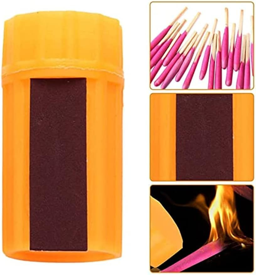 Waterproof Matches Survival Kit, Stormproof Matches with Case, Stormproof Fire Starter, Emergencys Fire Starter Matches for Hiking Camping Outdoor Survival