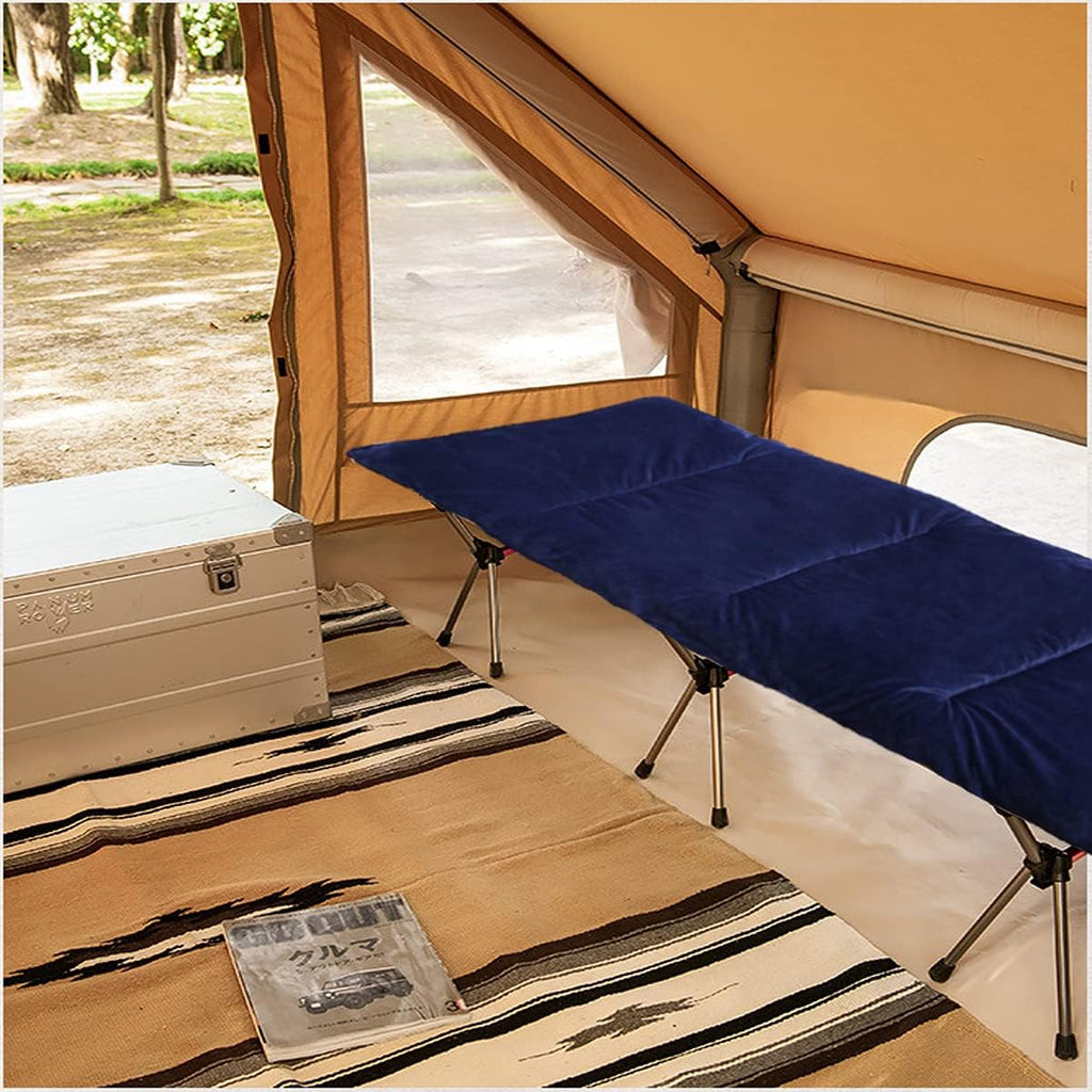 Thick Camping Sleeping Pad, Soft Comfortable Microfiber Camping Cot Pads for Adults, Lightweight Foldable Sleeping Mats for Traveling Hiking Backpacking Traveling