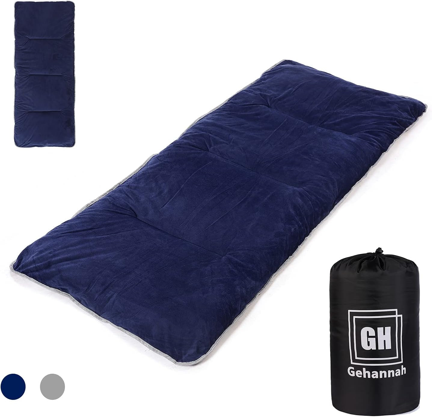 Thick Camping Sleeping Pad, Soft Comfortable Microfiber Camping Cot Pads for Adults, Lightweight Foldable Sleeping Mats for Traveling Hiking Backpacking Traveling