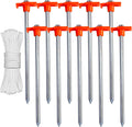 Tent Stakes Camping Tent Stakes, 10Pc-Pack (Orange)