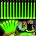 12 Pk Ultra Bright Glow Sticks Bulk, Glow in the Dark 6 Inch Emergency Light Stick, Vibrant Colors Light up Sticks for Hurricane Supplies Camping Survival Fishing Neon Party Favors