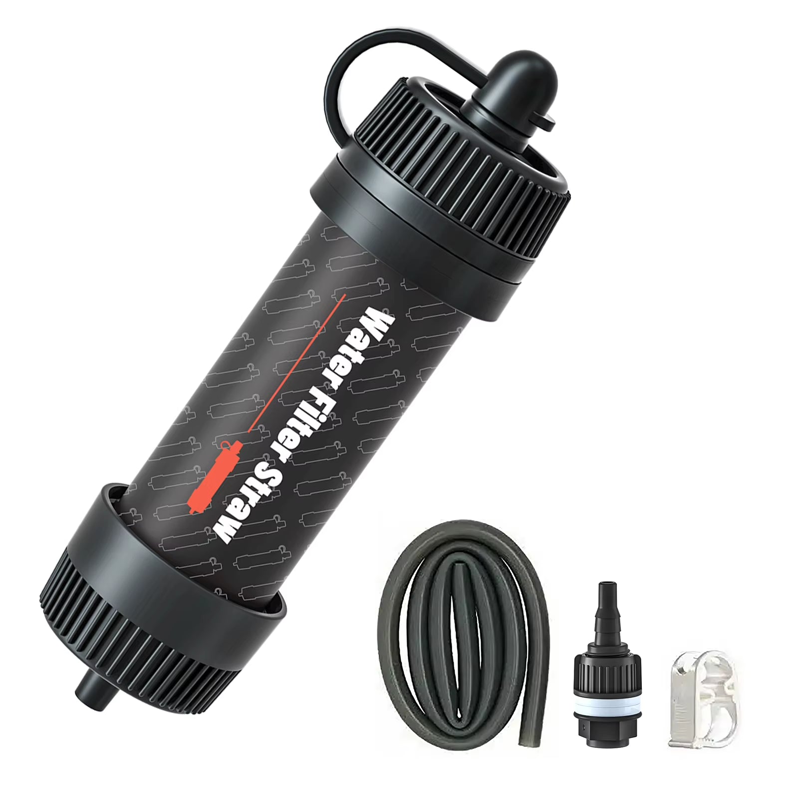 Outdoor Water Filter Straw Portable Water Purifier Survival Gear for Camping Hiking Backpacking Emergency Preparedness