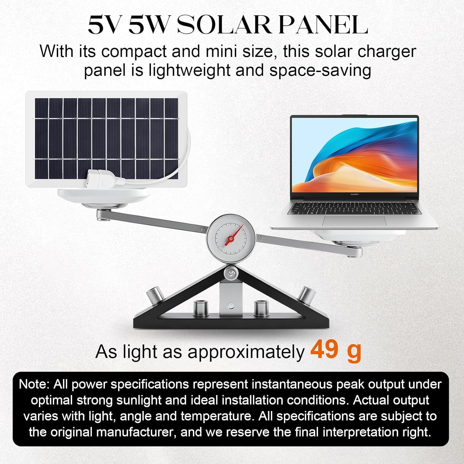 USB Solar Panel Charger, Portable Solar Panel Kit for Camera, Cell Phone Charging, Camping, Hiking, Outdoor Travel 5V 5W (White 5W 1PCS)