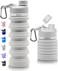 Collapsible BPA Free Silicone Water Bottle, 20Oz - Portable, Leakproof, Easy Clean, Shatter Resistant, Travel Friendly