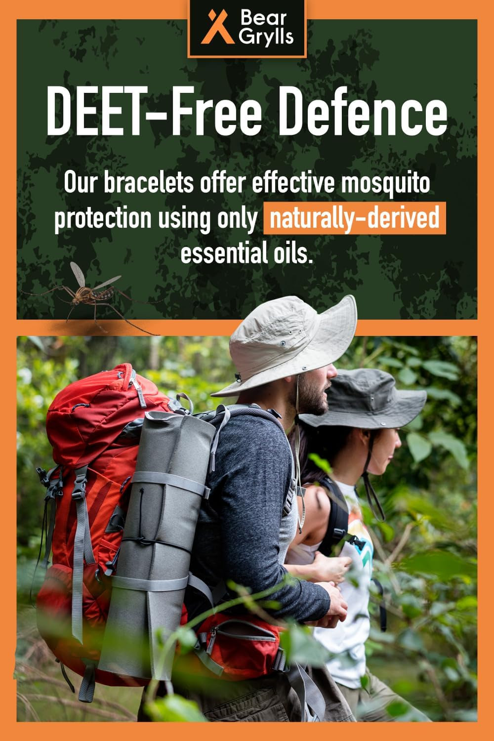 Mosquito Repellent Bracelets | Deet-Free | 10 Pack