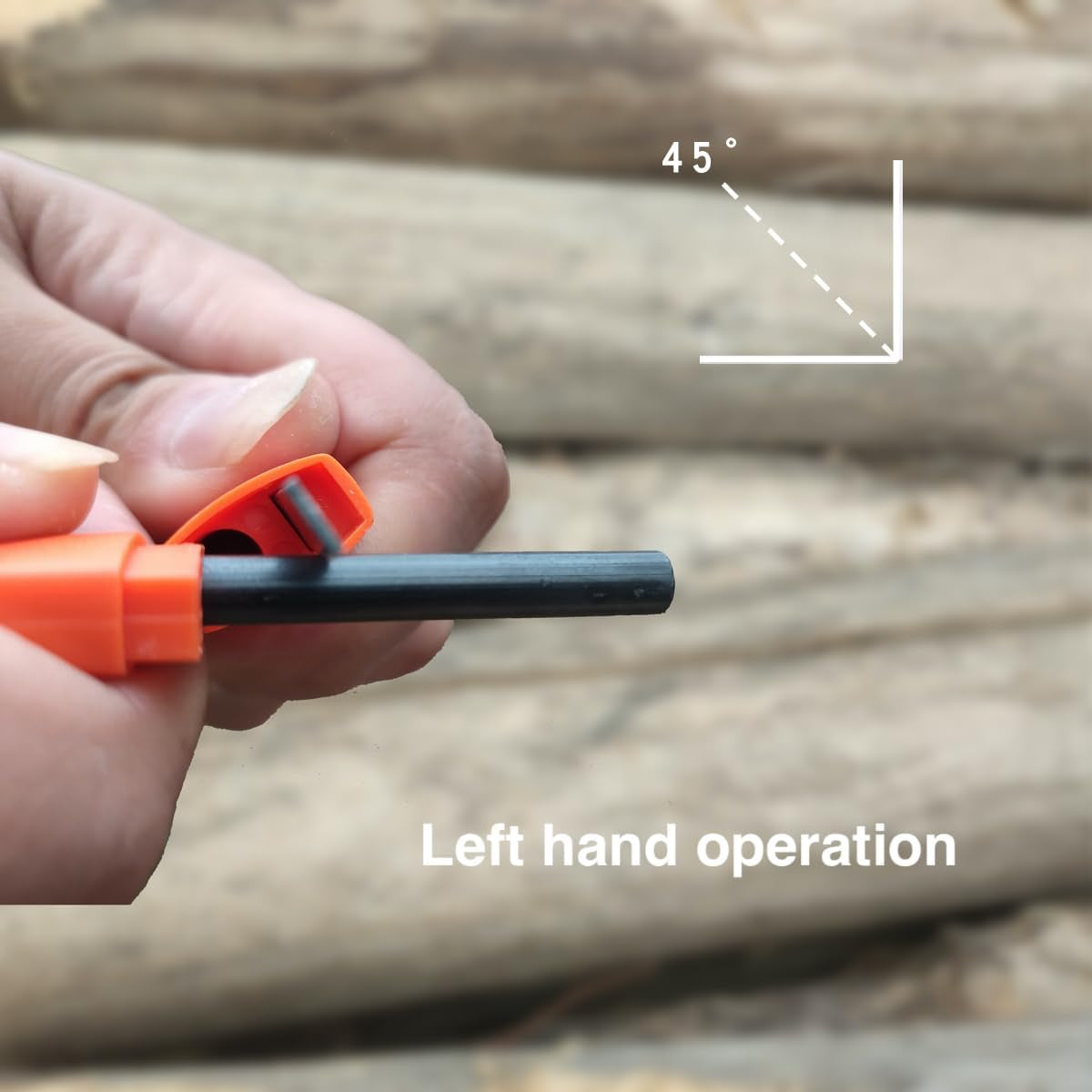 2Packs Ferro Rod Fire Starter for Camping, Ferrocerium Flint and Striker Survival Kit