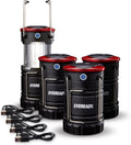 Collapsible Rechargeable Lanterns, 300 Lumens, USB Rechargeable Lantern, Outdoor and Camp Lantern, Micro-Usb Charging Cable Included, 4 Count