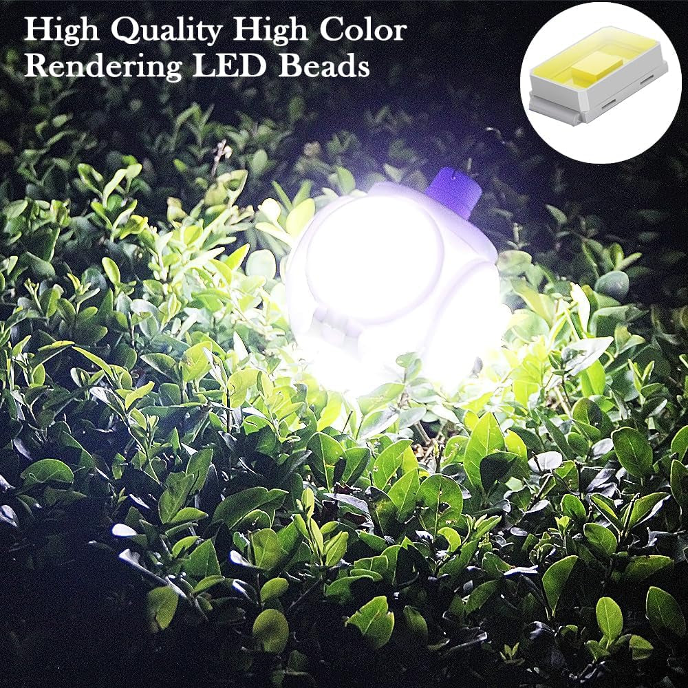 Solar Foldable Camping Hanging Light 4000Mah Battery Rechargeable Lantern Tent Lamp with Remote Control 45 LED USB Portable Outdoor Waterproof Emergency Power Outage Hurricane 1 Pack