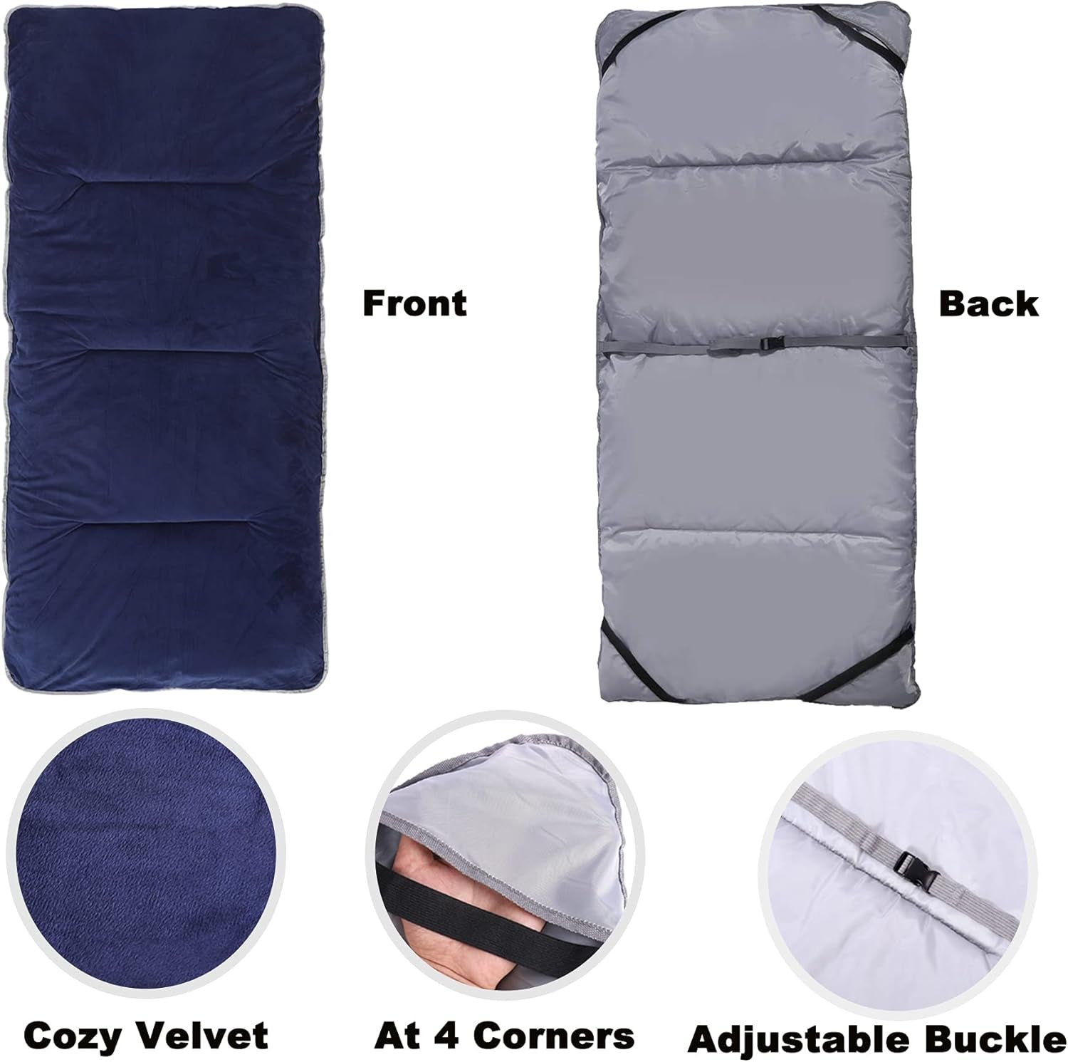 Thick Camping Sleeping Pad, Soft Comfortable Microfiber Camping Cot Pads for Adults, Lightweight Foldable Sleeping Mats for Traveling Hiking Backpacking Traveling