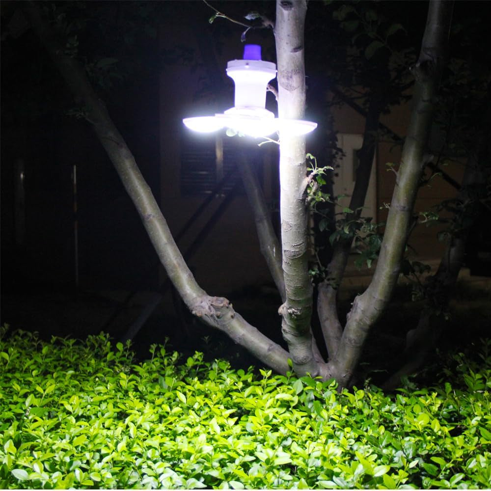 Solar Foldable Camping Hanging Light 4000Mah Battery Rechargeable Lantern Tent Lamp with Remote Control 45 LED USB Portable Outdoor Waterproof Emergency Power Outage Hurricane 1 Pack