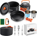 Ultralight Aluminum Camping Cookware Set – 13-Piece Nonstick, Compact