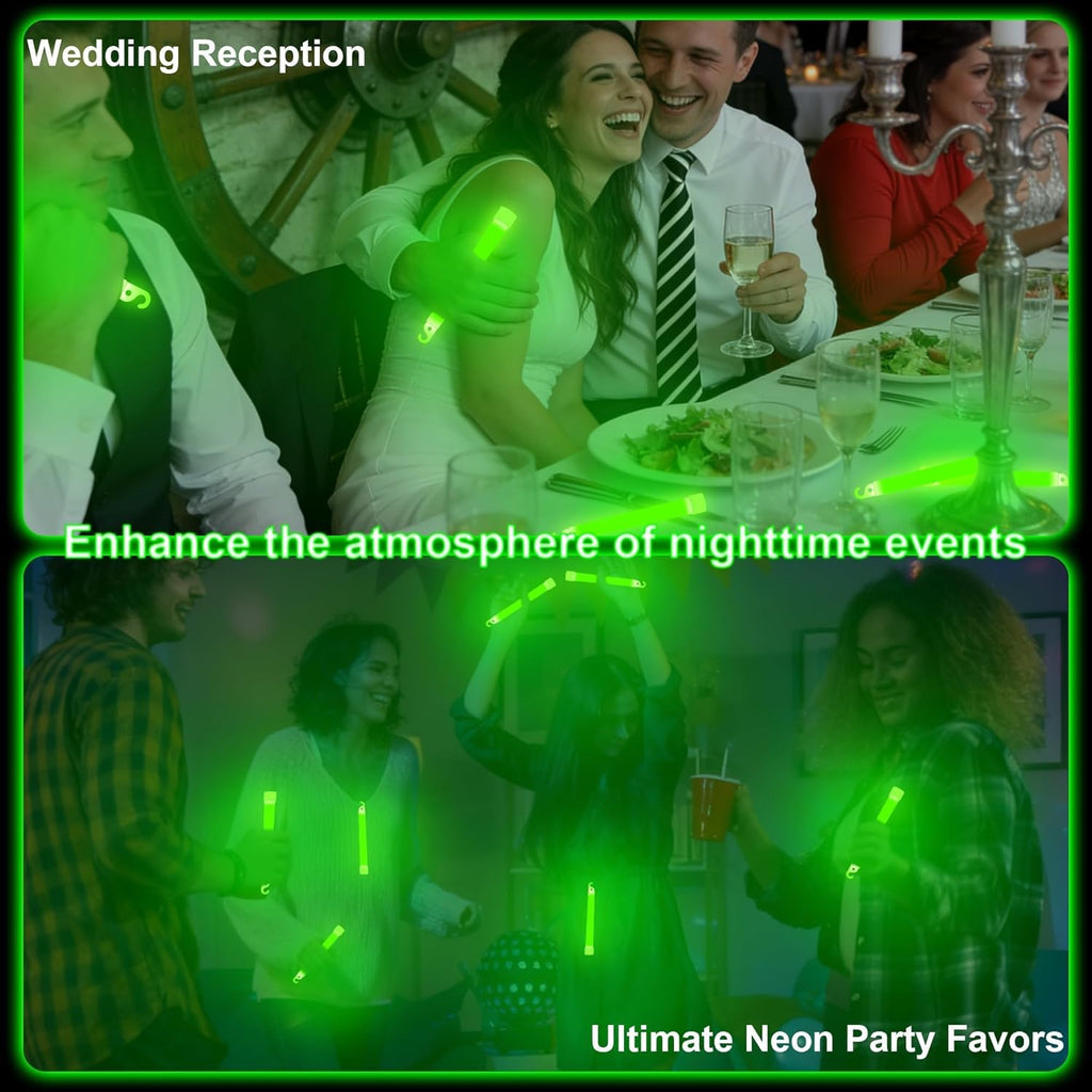12 Pk Ultra Bright Glow Sticks Bulk, Glow in the Dark 6 Inch Emergency Light Stick, Vibrant Colors Light up Sticks for Hurricane Supplies Camping Survival Fishing Neon Party Favors