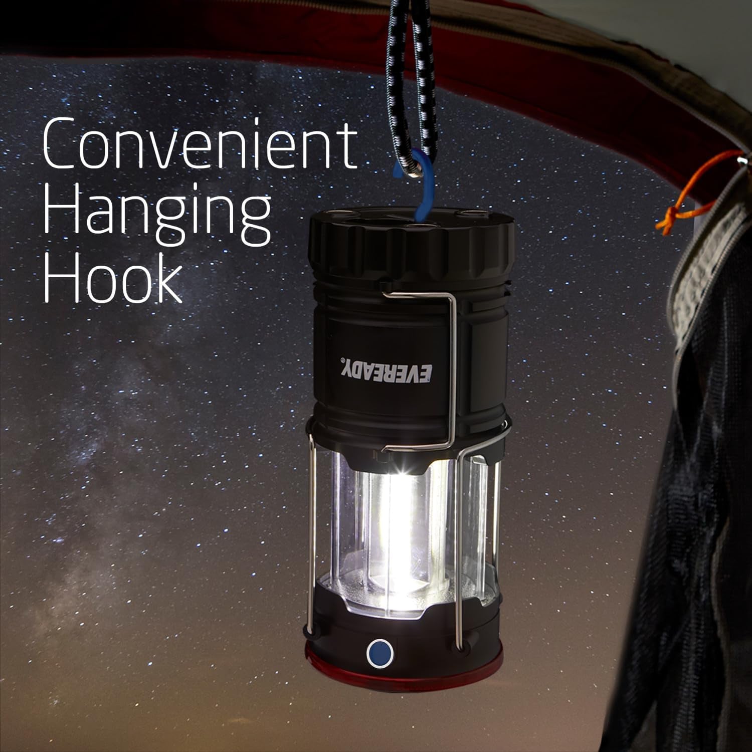 Collapsible Rechargeable Lanterns, 300 Lumens, USB Rechargeable Lantern, Outdoor and Camp Lantern, Micro-Usb Charging Cable Included, 4 Count